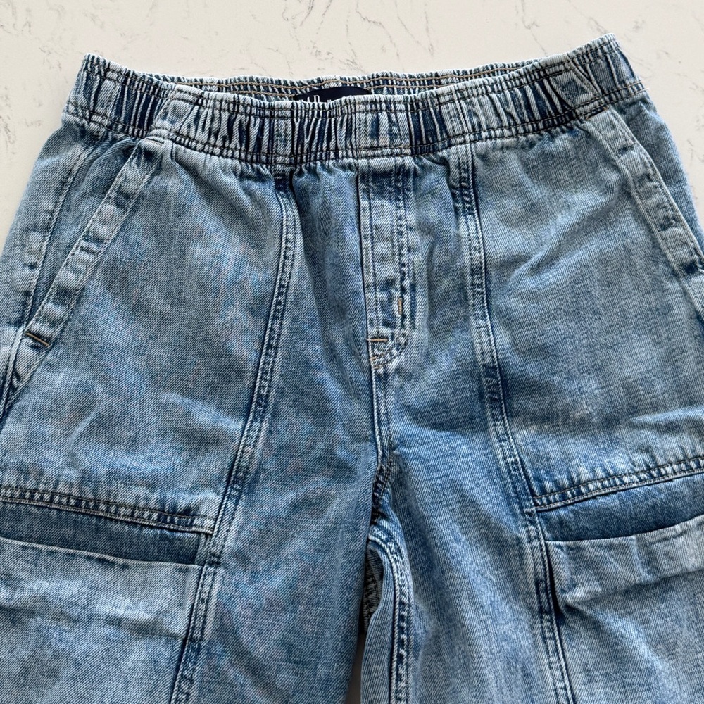 Pull On Wide Leg High Waisted Cargo Gap Pants - Picture 4 of 7
